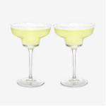 Raye Angled Crystal Margarita Glasses - Set Of 2