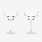 Raye Angled Crystal Margarita Glasses - Set Of 2 4
