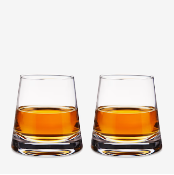 Raye Burke Crystal Whiskey Glasses - Set Of 2