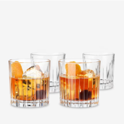 Reserve Milo European Crystal Lowball Glasses - Set Of 4