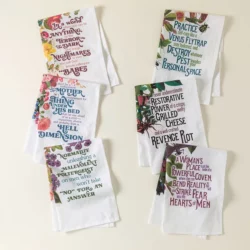 Sinister Affirmations For Women Tea Towel Set