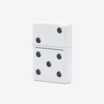 Sleek Matte Black Domino Pocket Lighter