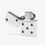 Sleek Matte Black Domino Pocket Lighter 3