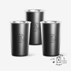 Stainless Steel Cups - Set Of Three