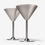 Stainless Steel Martini Glasses 1