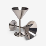 Stainless Steel Martini Glasses 3