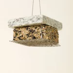 Stone Double Decker Bird Feeder 2