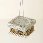 Stone Double Decker Bird Feeder 3