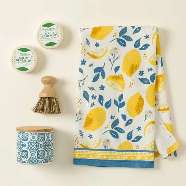 Sunny Citrus Dish Soap & Towel Set 3