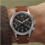Timex Mk1 Chronograph 40mm Leather Strap Watch 2