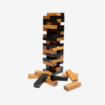 Tumbling Tower Game With Wooden Blocks