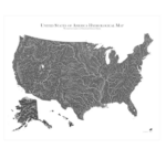 Us Hydrological Map