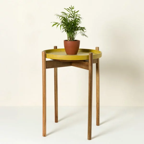 Upcycled Denim Side Table 1