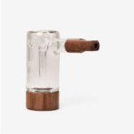 Walnut & Glass Steamboat Bubbler Pipe 1