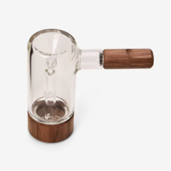 Walnut & Glass Steamboat Bubbler Pipe