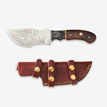 Warden Damascus Steel Tracker Knife Warden Damascus Steel Tracker Knife