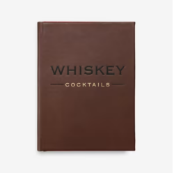 Whiskey Cocktails Leatherbound Recipe Book