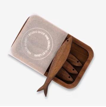 Wooden Sardine Tin Set