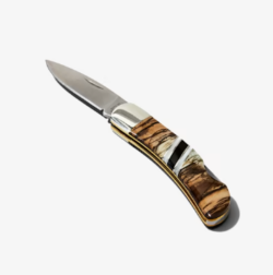 Woolly Mammoth Tusk 3 Steel Lockback Knife