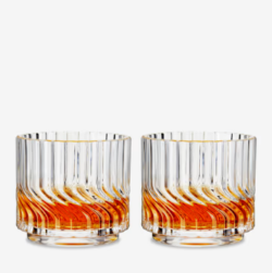 Zephyr Crystal Lowball Tumblers - Set Of 2