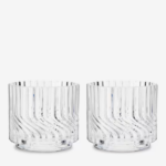 Zephyr Crystal Lowball Tumblers - Set Of 2 4