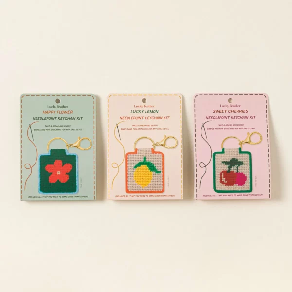 Beginners Needlepoint Keychain Kit 3