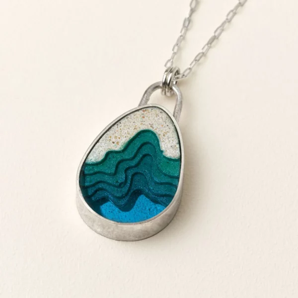Beneath The Surface Ocean Necklace 1