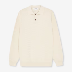 Billy Weave Knitted Ls Polo