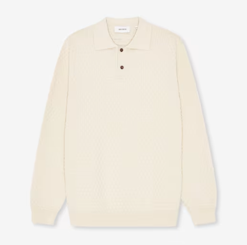 Billy Weave Knitted Ls Polo Billy Weave Knitted Ls Polo