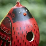 Cardinal Gourd Birdhouse 1