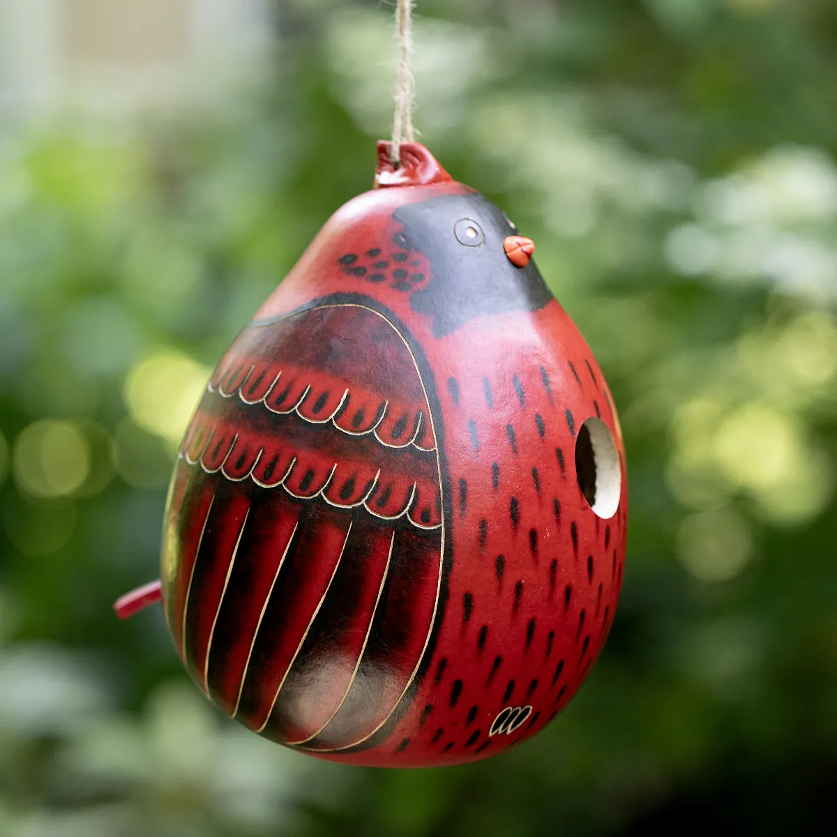 Cardinal Gourd Birdhouse Cardinal Gourd Birdhouse