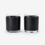 Codex Leather-wrapped Rocks Glasses – Set Of 2 (1)