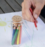 Color Pencil In Glass Jar 1