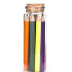 Color Pencil In Glass Jar