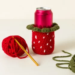 Crochet Strawberry Coozie Diy Kit