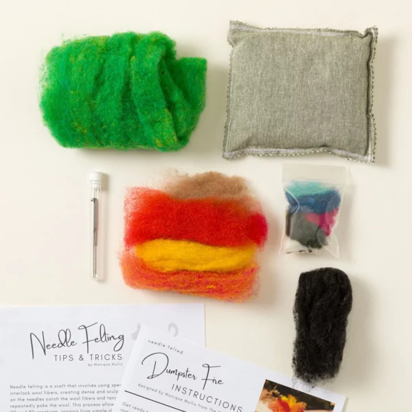 Dumpster Fire Needle Felting Kit 2