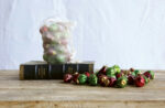 Embossed Red & Green Mini Mercury Glass Ornaments, Set Of 12 3