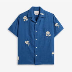 Embroidery Nature Ramie Shirt