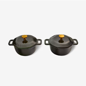 Enameled 18 Oz Cast Iron Dutch Ovens Sets (1) Enameled 18 Oz Cast Iron Dutch Ovens Sets (1)