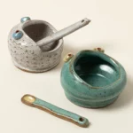 Funny Face Salt Cellar & Spoon 1