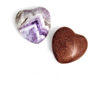 Gemstone Hearts, Set Of 2