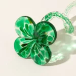 Glass Good Luck Clover 1