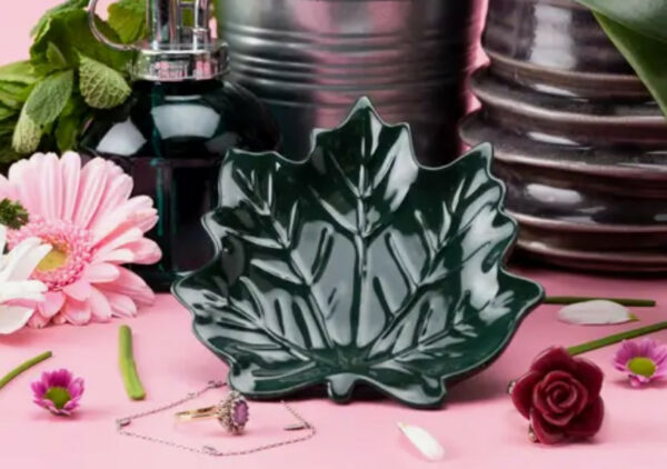 Green Leaf Trinket Dish 3