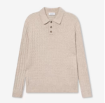 Gustav Squared Structure Polo Knit