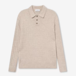 Gustav Squared Structure Polo Knit