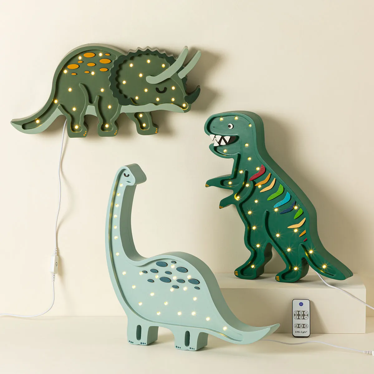 Hand-painted Dino Lamps Hand-painted Dino Lamps