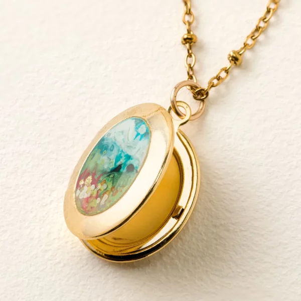 Hand-painted Landscape Locket 1