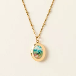 Hand-painted Landscape Locket