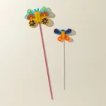 Handmade Glass Garden Stakes - Butterfly 2