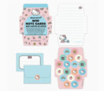 Hello Kitty Classic Pink Mini Note Cards With Stickers 2